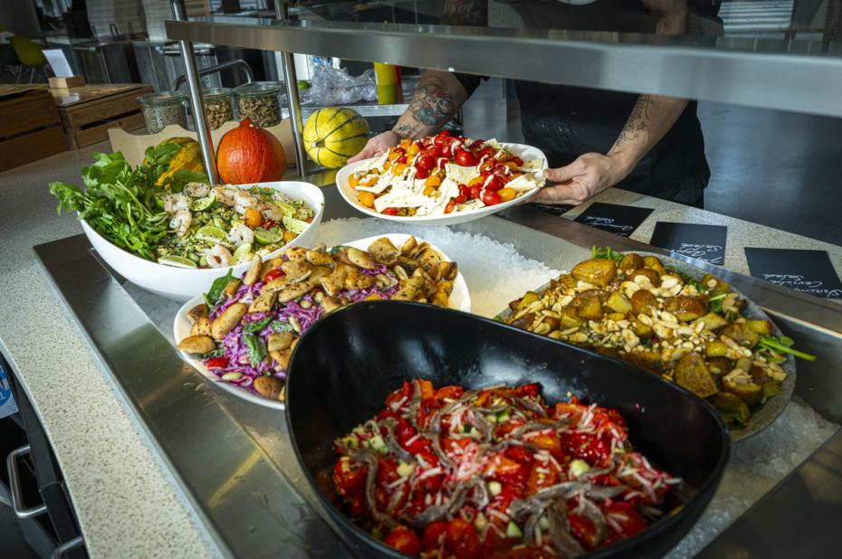Groenterijke catering in het provinciale bedrijfsrestaurant