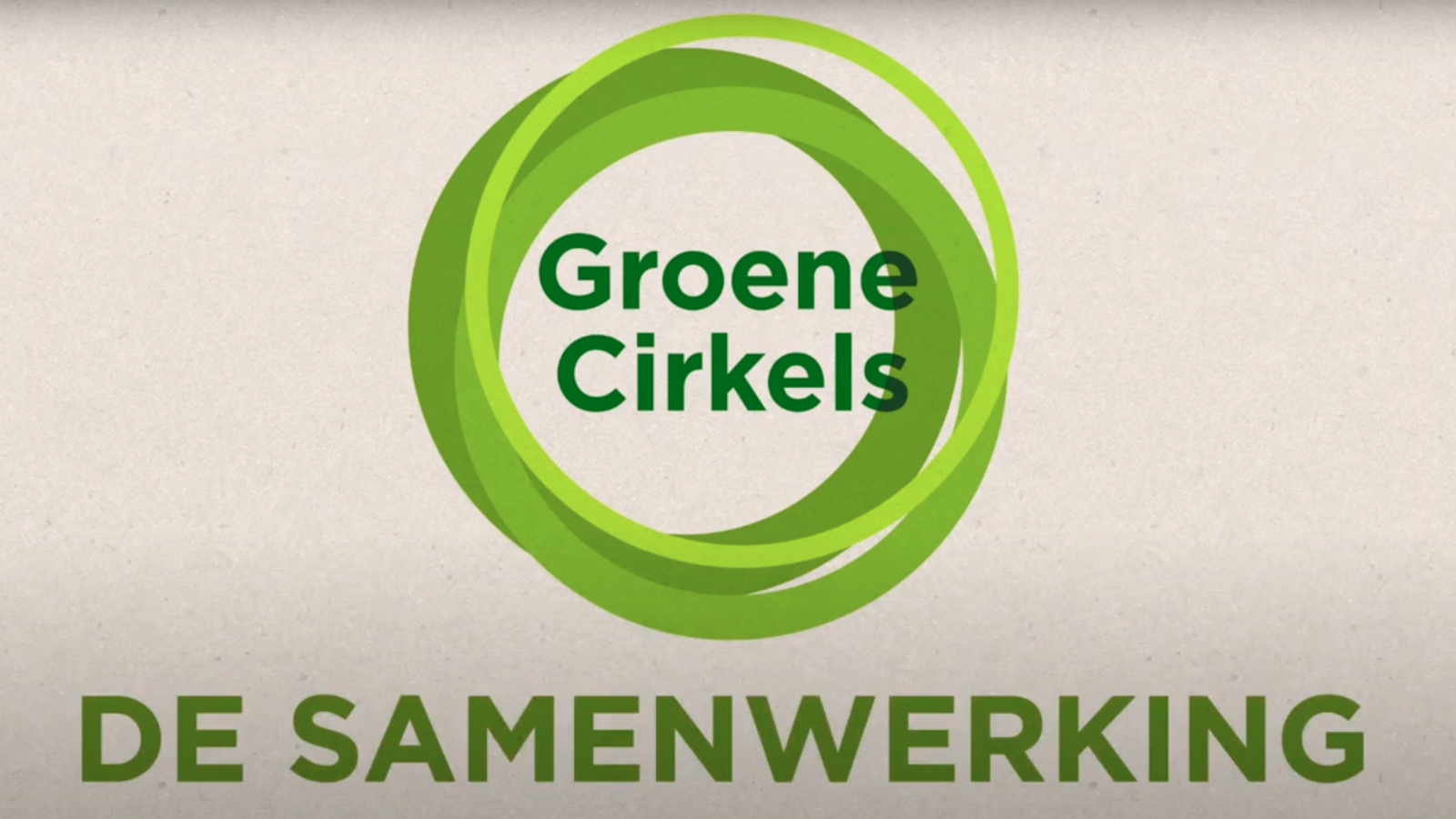 Logo Groene Cirkels met als ondertitel 'De Samenwerking'