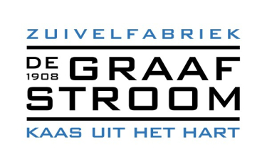 Logo Zuivelfabriek De Graafstroom. 1908. Kaas uit het hart.